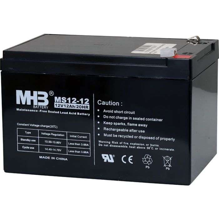 SRU 12V Lead Acid Battery 12Ah