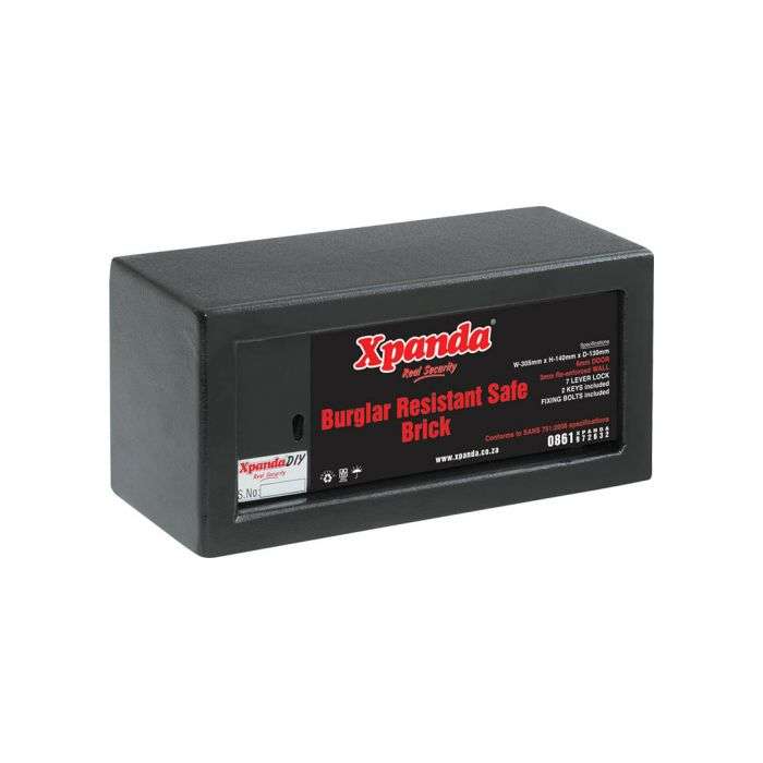 Xpanda Black Hammertone Brick Safe 305 x 140 x