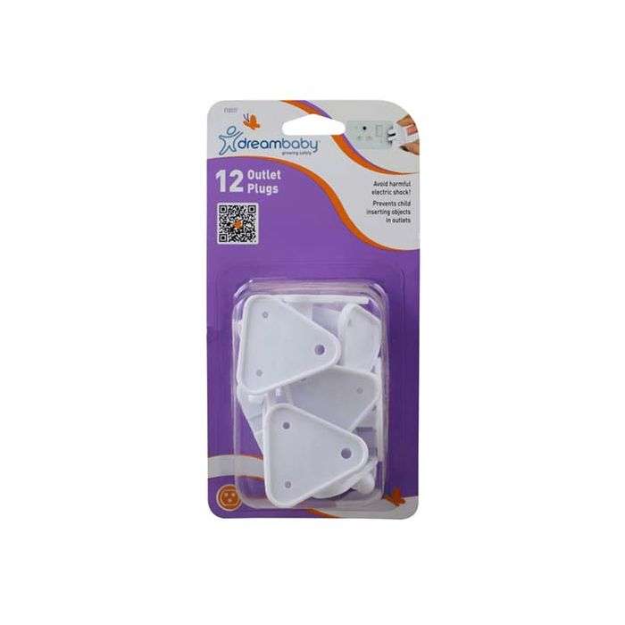 Dreambaby Child Safety Plug Outlet Cover - 12 Pack