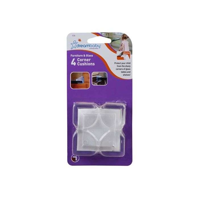 Dreambaby Child Safety Shelf and Glass Corner Cushions - 4 Pack
