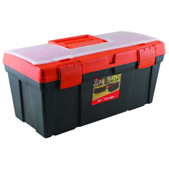 Big Jim Black Delux Tool Box 560 x 260 x 250mm