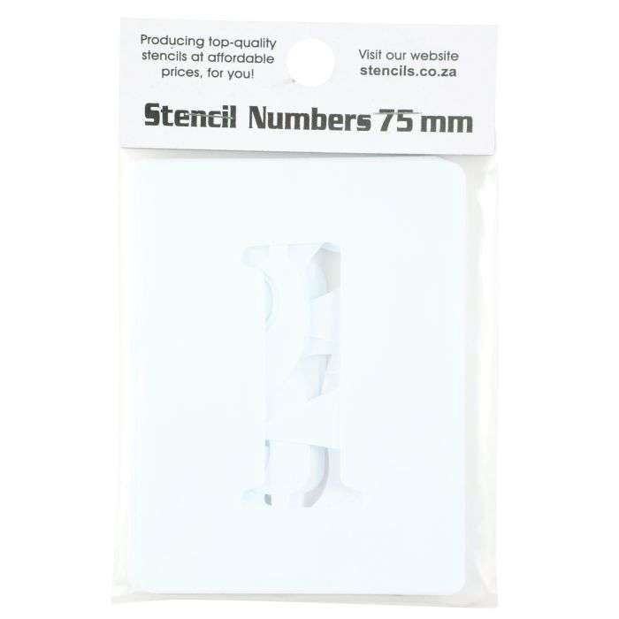 K&K Stencil Numbers 0 - 9 75mm