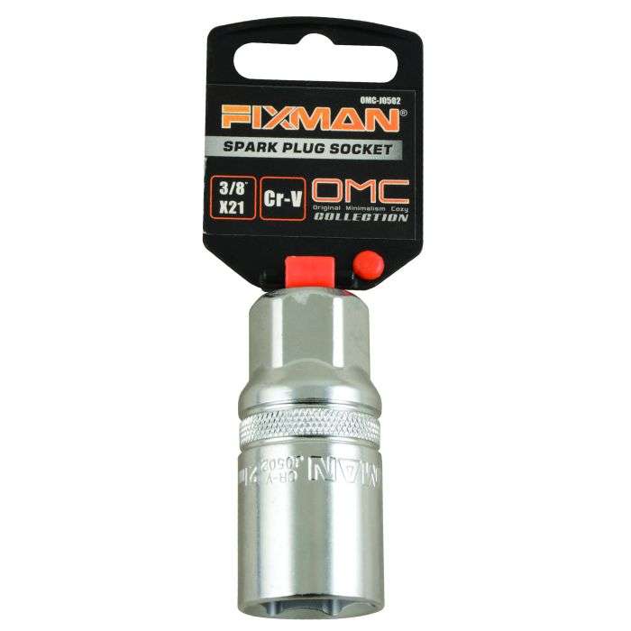Fixman 1/4" Drive Spark Plug Socket 21mm