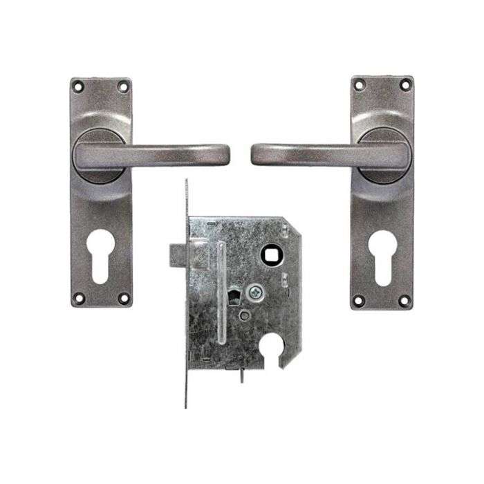 Fort Knox Satin Chrome Cylinder Lockset
