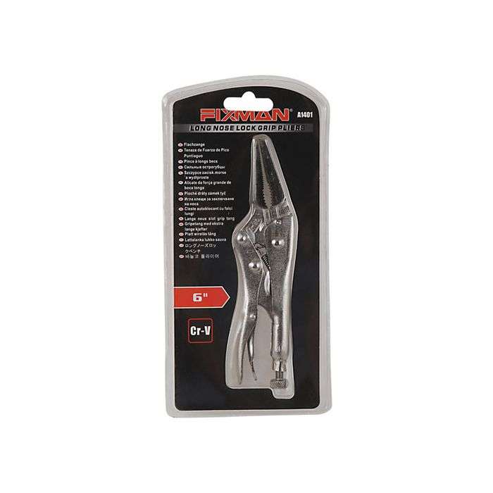 Fixman Long Nose Locking Plier 165mm
