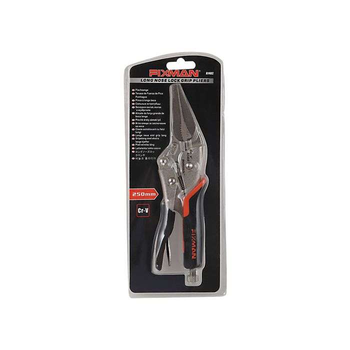 Fixman Long Nose Locking Plier 225mm