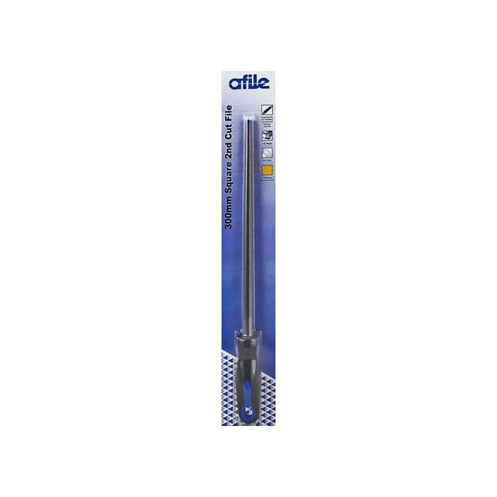 Afile Square 2nd Cut File With Handle 300mm