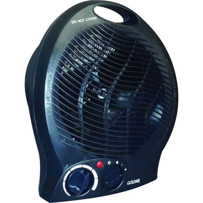 Goldair Black Fan Heater -