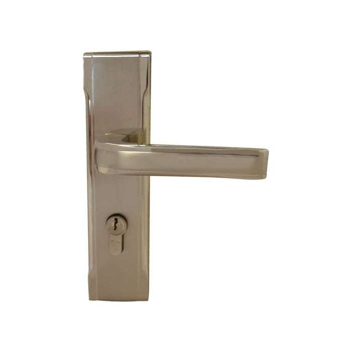 Upper Edge Brushed Satin Nickel Cattelan Cylinder Lockset