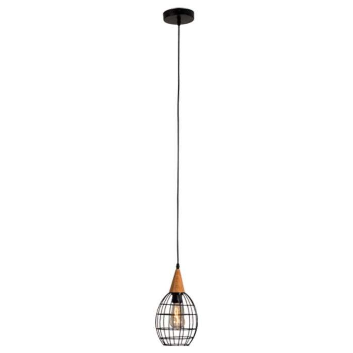 Eurolux Black Metal Vibrato Pendant Light 150mm