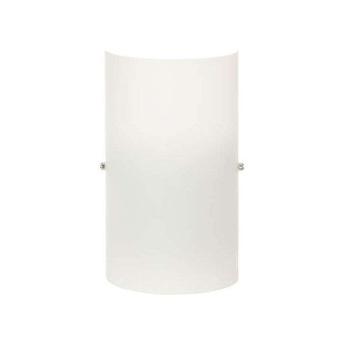 Bright Star Polished Chrome With White Glass Wall Light