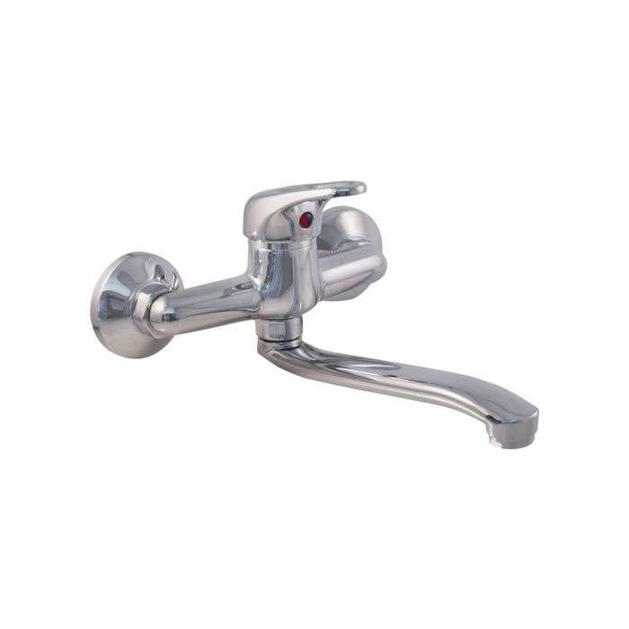 Icon Red Chrome Plated Pisces Loop Sink Mixer