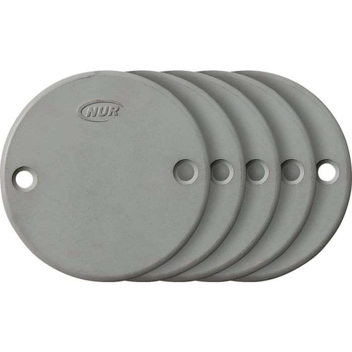 PVC Conduit Round Box Lid 65mm - 5 Pack