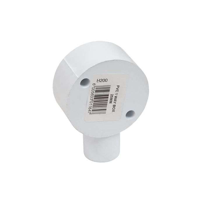PVC Conduit 1-Way Box 25mm
