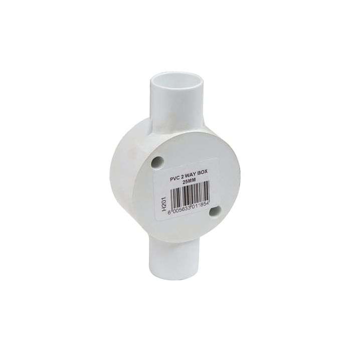 PVC Conduit 2-Way Box 25mm