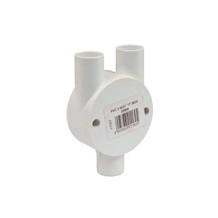 PVC Conduit 3-Way Y Box 20mm