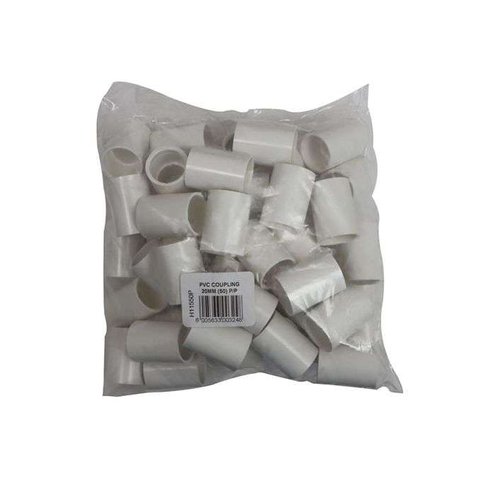 PVC Conduit Couplings 20mm - 50 Pack