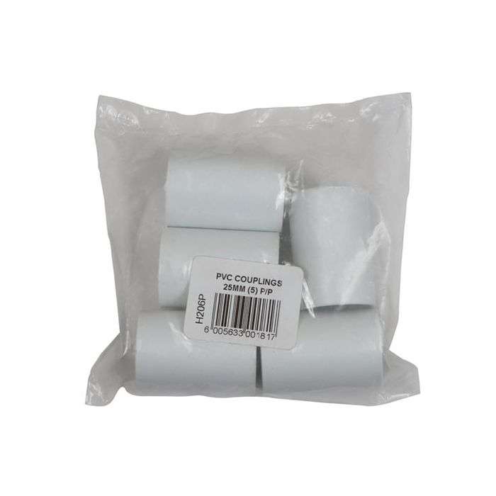 PVC Conduit Couplings 25mm - 5 Pack
