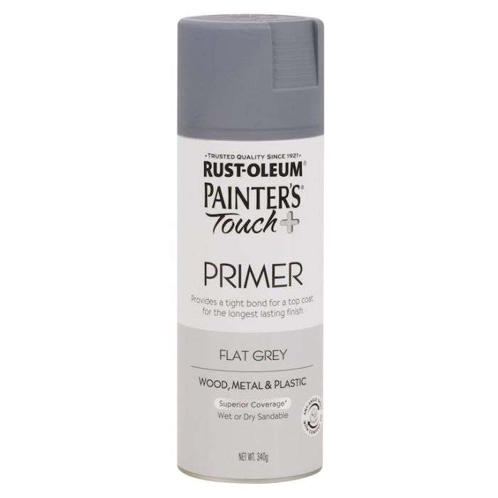 Rust-Oleum Painter's Touch Plus Primer Spray Paint Grey 340g