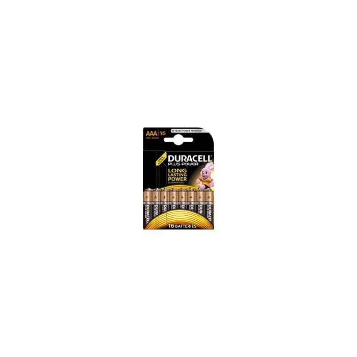 Duracell Plus AAA Batteries - 16 Pack