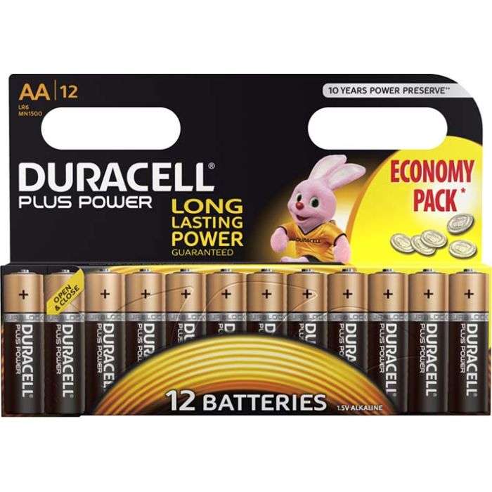 Duracell Plus AA Batteries - 12 Pack