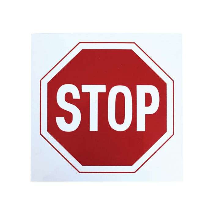 Plastic ABS Stop Sign 290 x 290mm
