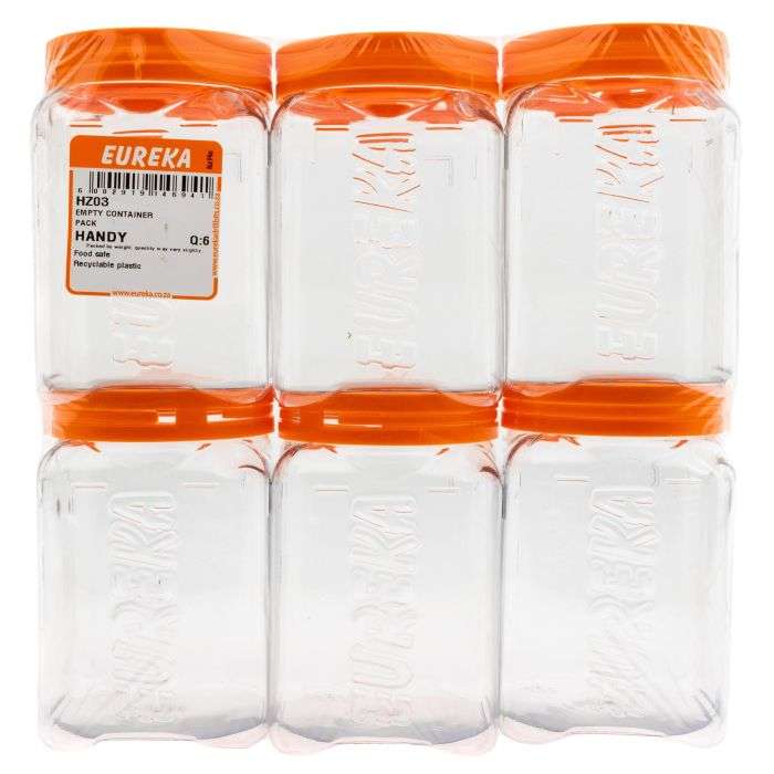 Eureka Empty Handy Containers - 6 Pack