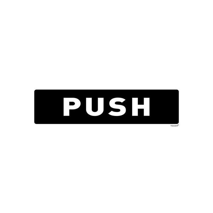 Tower Horizontal Push Sign 180 x 50mm