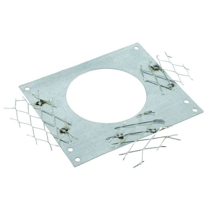 Light Galvanized Cover Plate Fitting 85mm