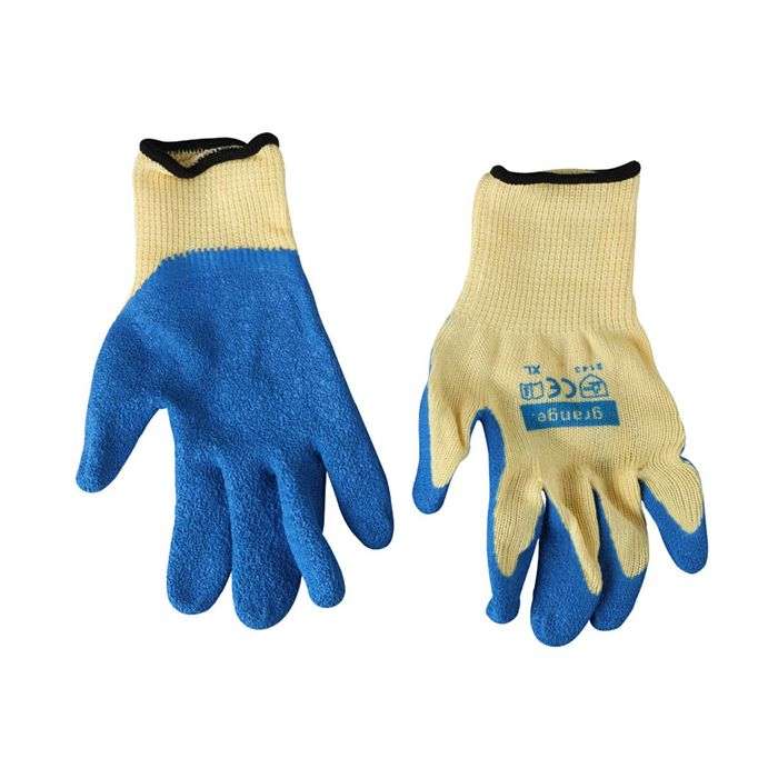 Grange Blue Rough Coat Supa Grip Latex Gloves Size 10