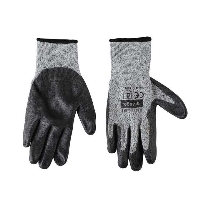 Grange Grey PU Coated Anti Cut Gloves Size 10