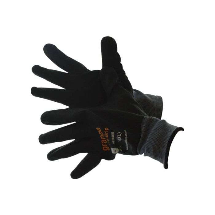 Grange Black Pro Grip Gloves Size 10