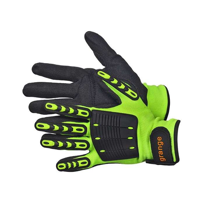 Grange Hi-Viz Miners Gloves Size 10