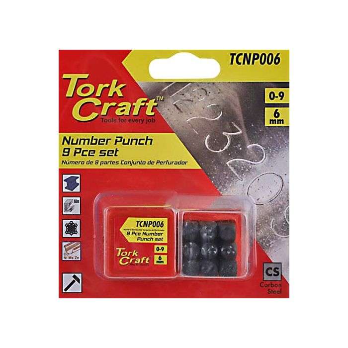 Tork Craft Number Punch Set 6mm