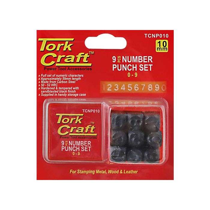 Tork Craft Number Punch Set 10mm