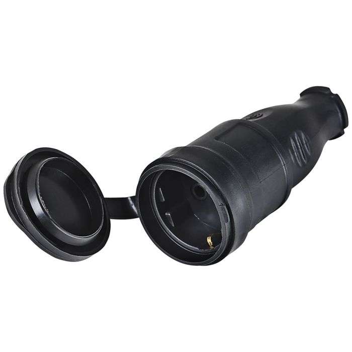 Female Schuko Rubber Socket 16A