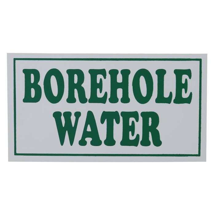 Borehole Water Sign 150 x 80mm
