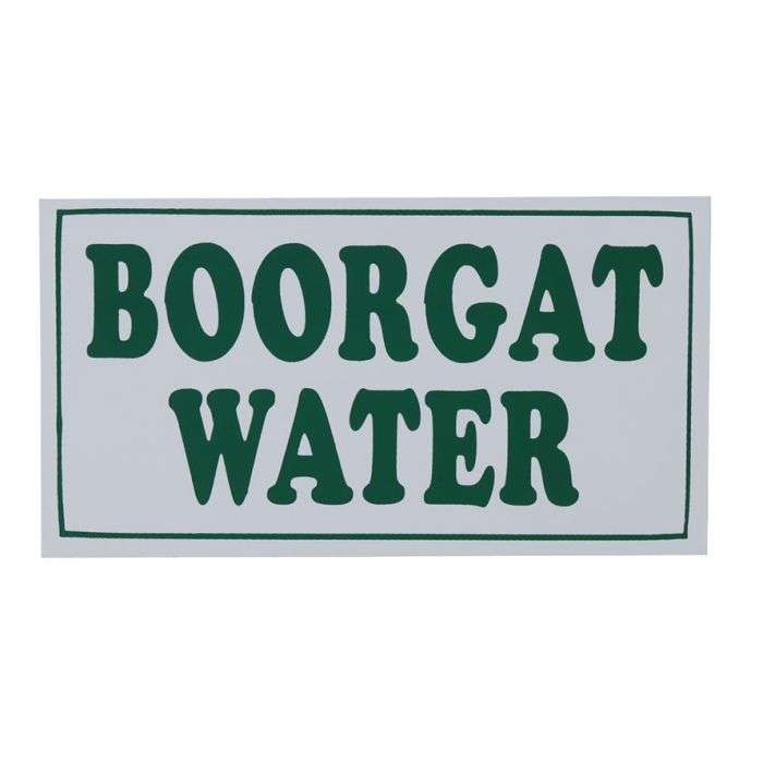 Boorgat Water Sign 150 x 80mm