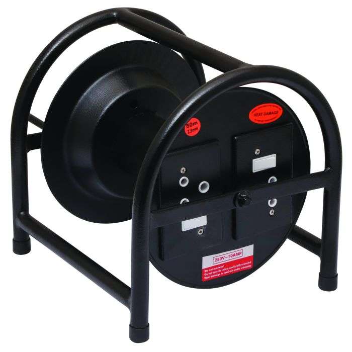 Medium Double Socket Cable Reel 2.5mm x 50m (Empty Reel)