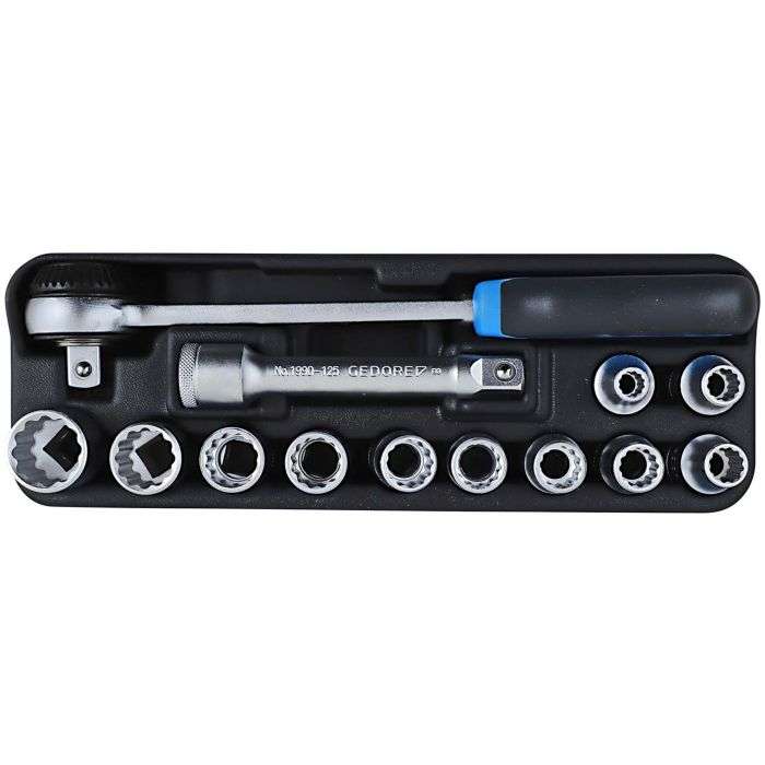 Gedore Blue 13 Piece 1/2" Drive Socket Set
