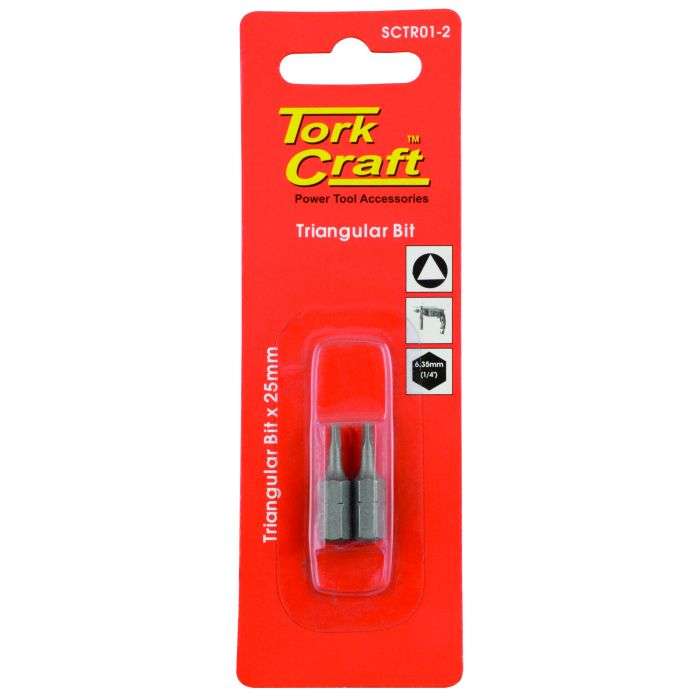 Tork Craft Triangular Bit Insert 25mm