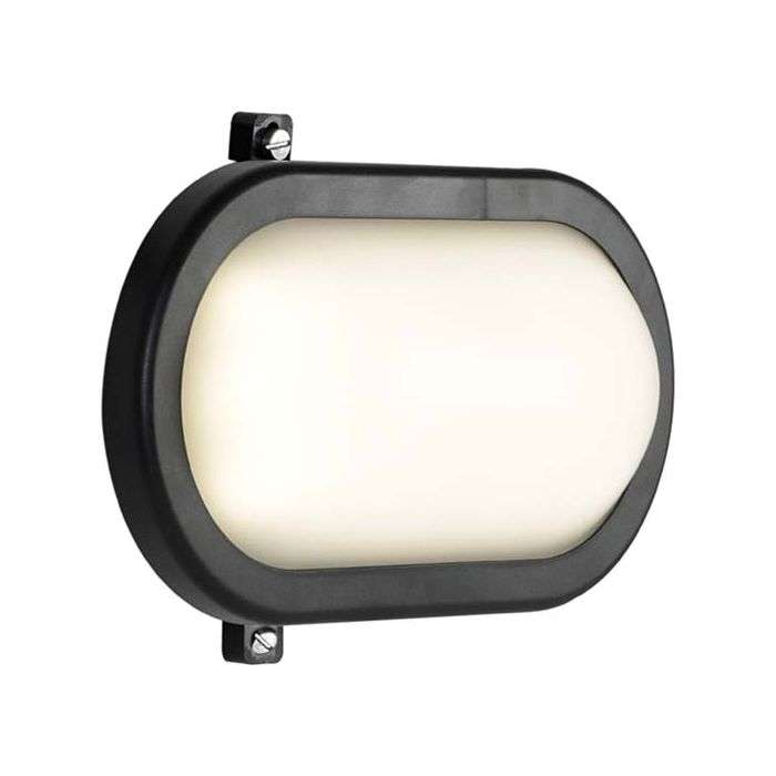 Eurolux Black Oval LED Bulkhead Fitting 12W