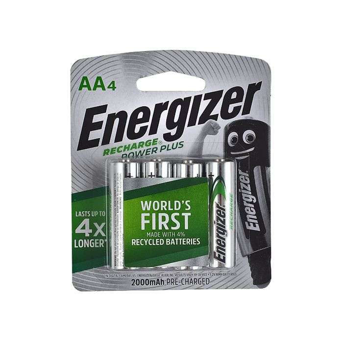 Energizer Recharge Power Plus AA Batteries 2000mAh - 4 Pack