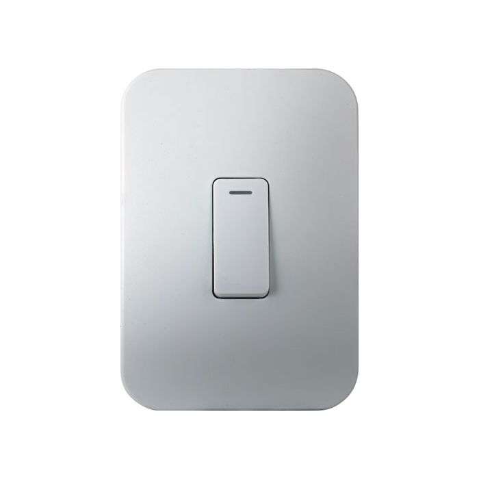 Veti White 1-Lever 1-Way Light Switch 2x4