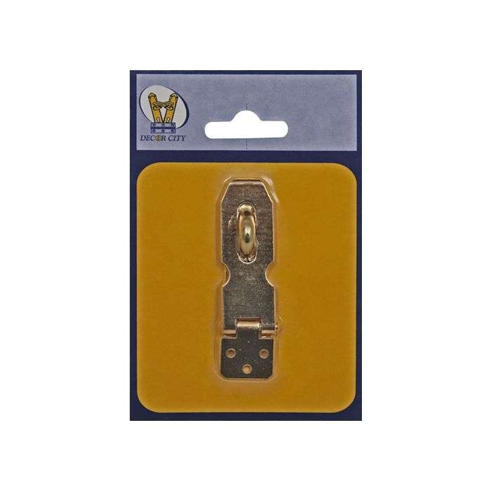 Decor City Brass Plated Hasp & Staple 55mm