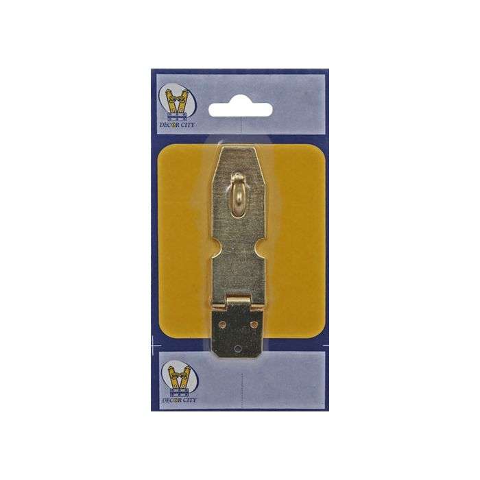 Decor City Brass Plated Hasp & Staple 75mm