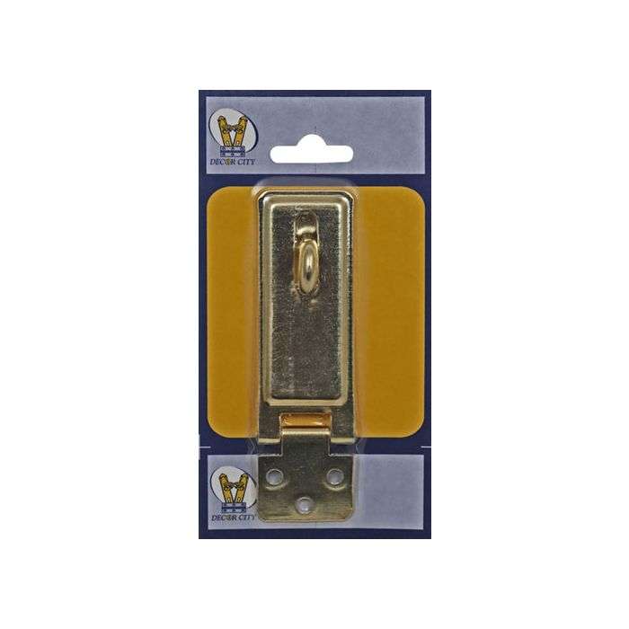Decor City Brass Plated Hasp & Staple 90mm