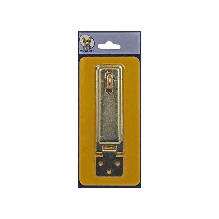 Decor City Brass Plated Hasp & Staple 115mm