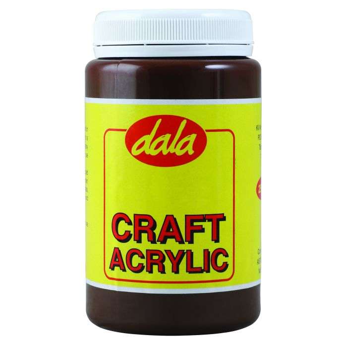 Dala Acrylic Craft Paint Brown 250ml