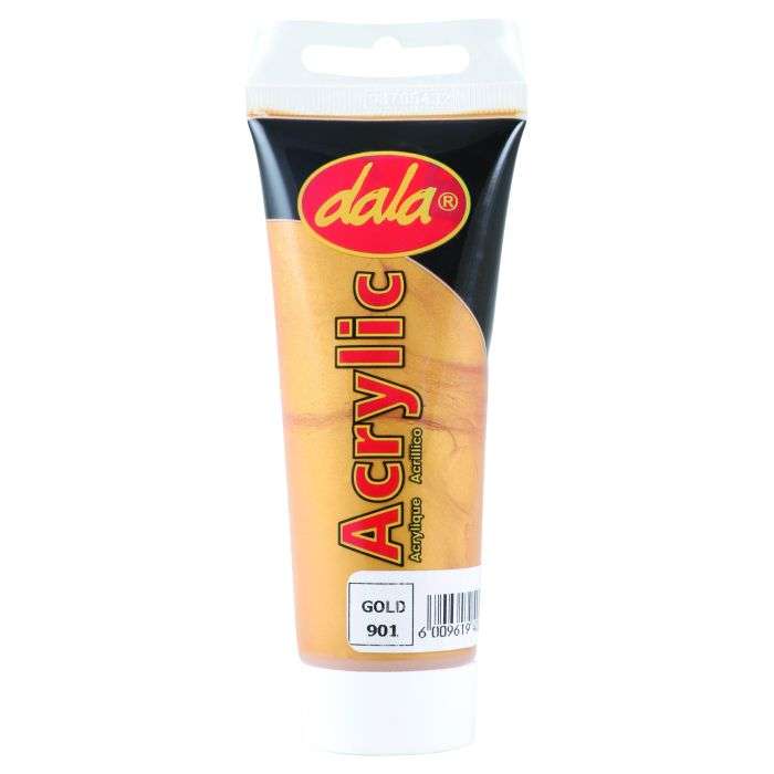Dala Metallic Acrylic Paint Gold 75ml